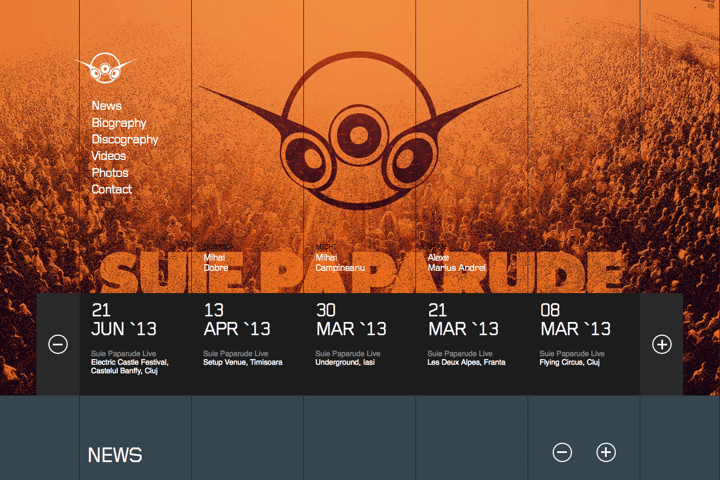 Suie Paparude website preview